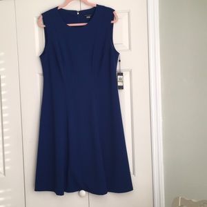 NWT - Royal Blue a Tommy Hilfiger A-Line dress, size 14, very flattering style!